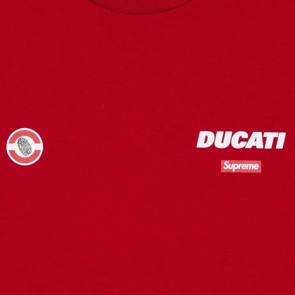 Supreme X Ducati Logo Tee Red