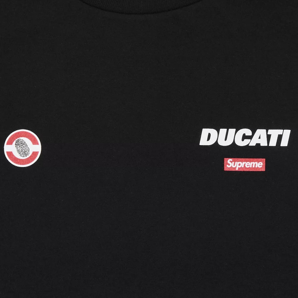 Supreme X Ducati Logo Tee Black