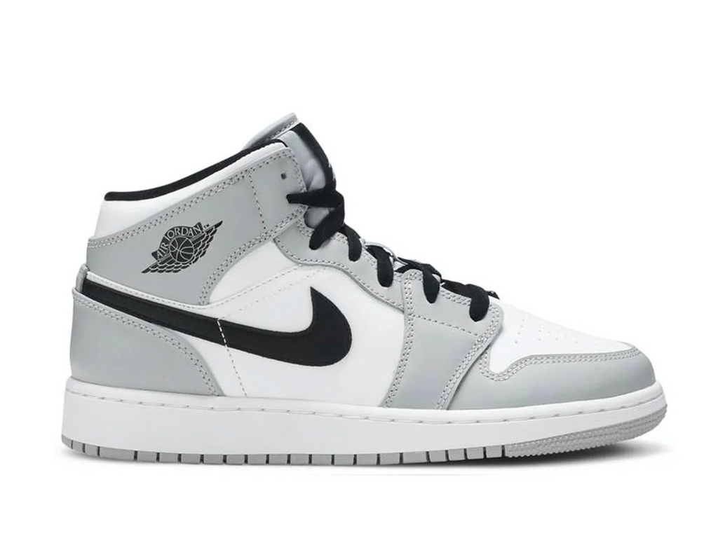 Nike Air Jordan 1 Mid Light Smoke Grey 1.0 (GS) – Double Boxed