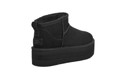 Double Boxed  269.99 UGG Classic Ultra Mini Platform Boot Black Double Boxed