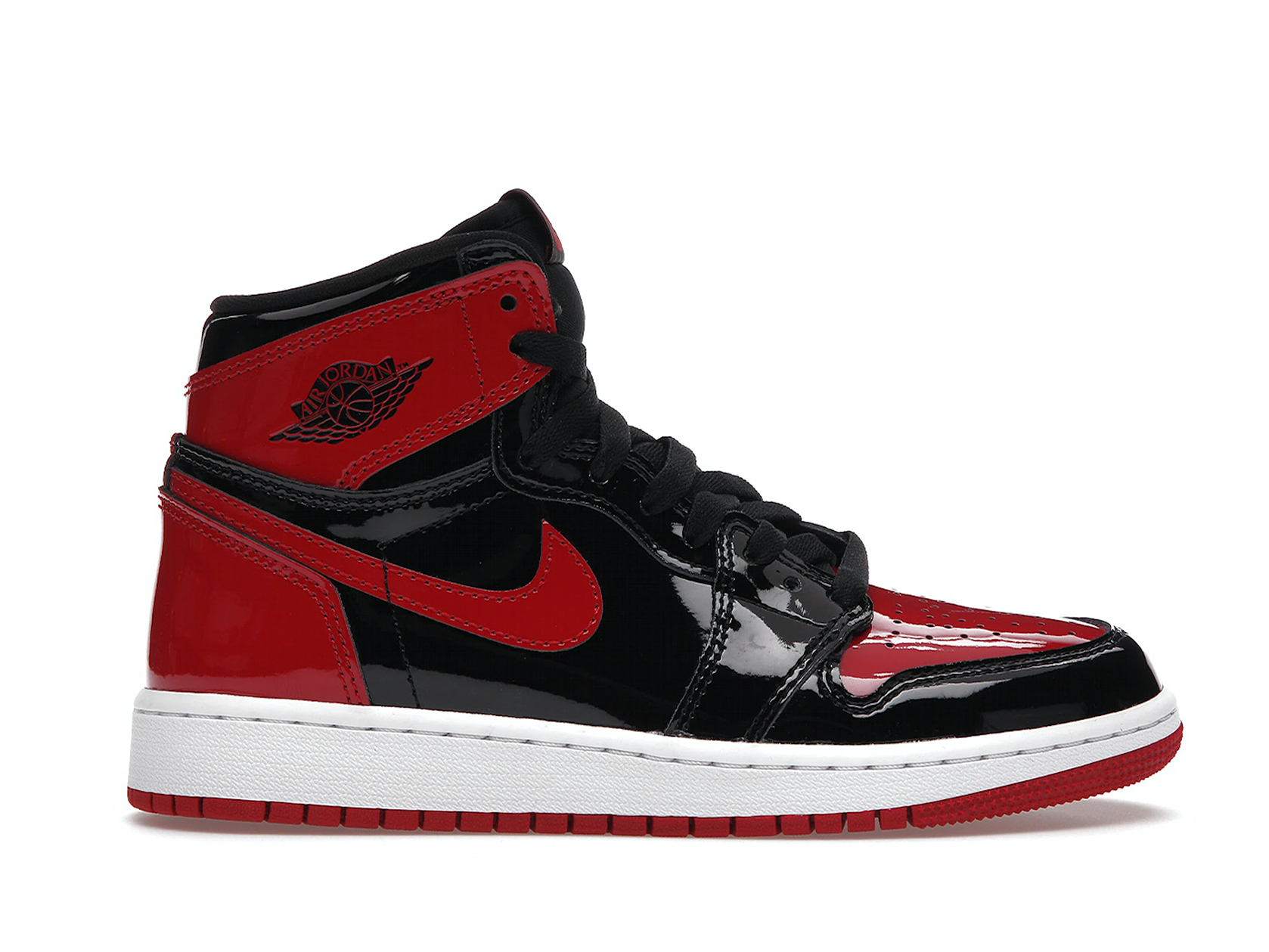 Nike Air Jordan 1 High OG Patent Bred GS Double Boxed