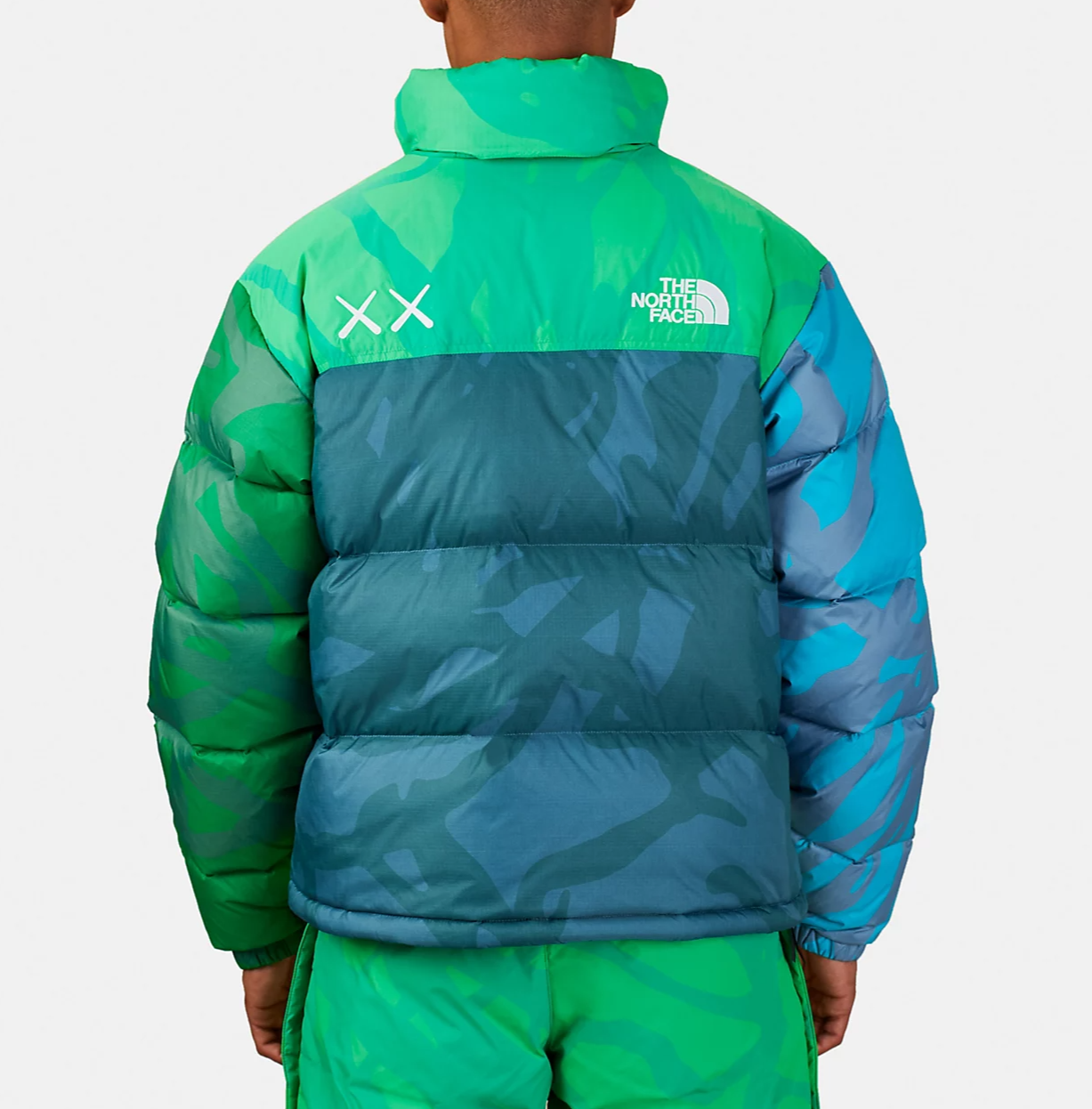 Double Boxed hoodie 474.99 KAWS x The North Face Retro 1996 Nupste Jacket Safety Green Double Boxed