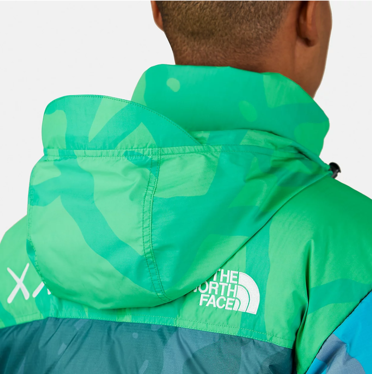 Double Boxed hoodie 474.99 KAWS x The North Face Retro 1996 Nupste Jacket Safety Green Double Boxed