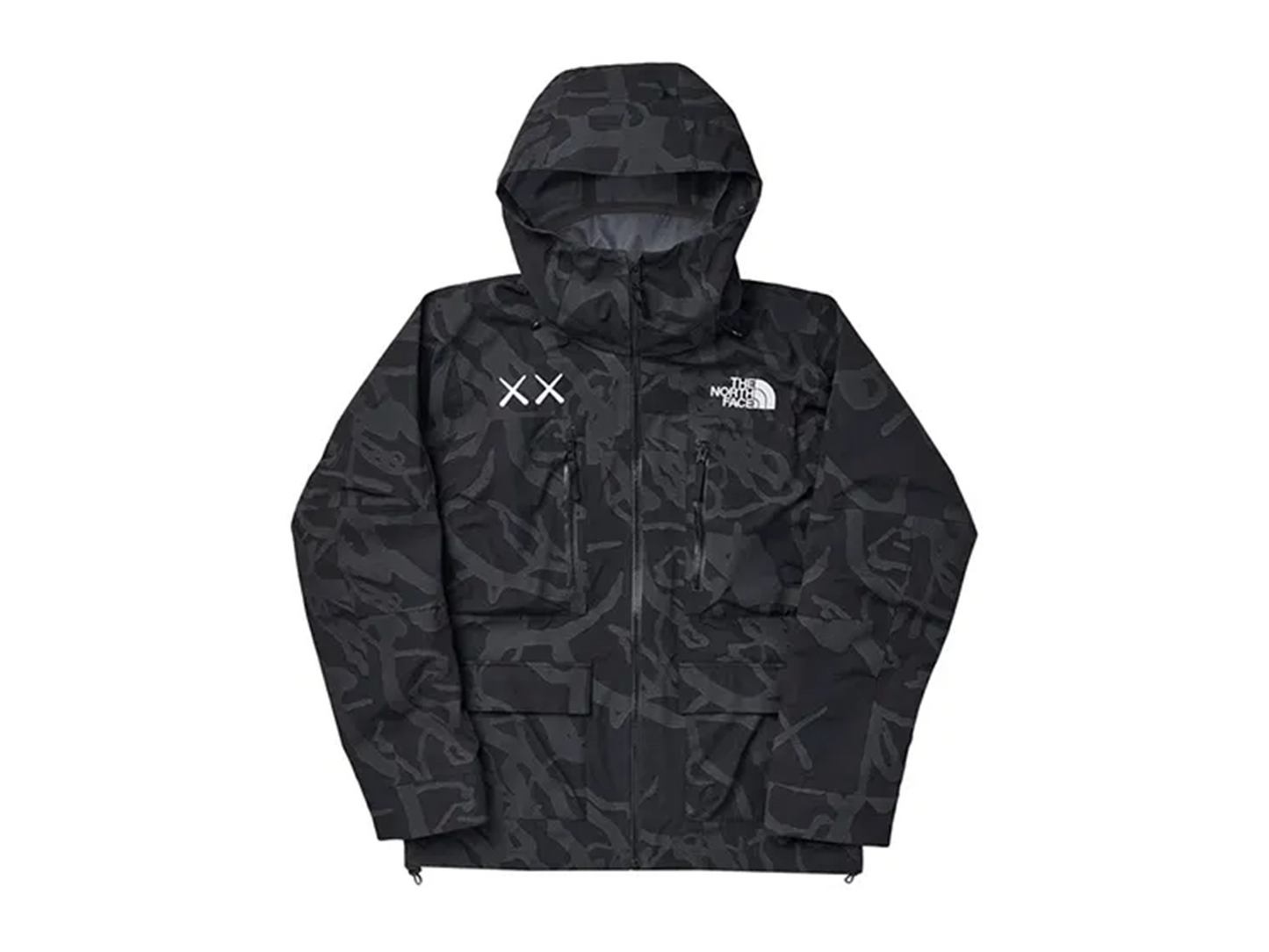 Double Boxed hoodie 599.99 KAWS x The North Face Freeride Jacket Black Dragline Print Double Boxed