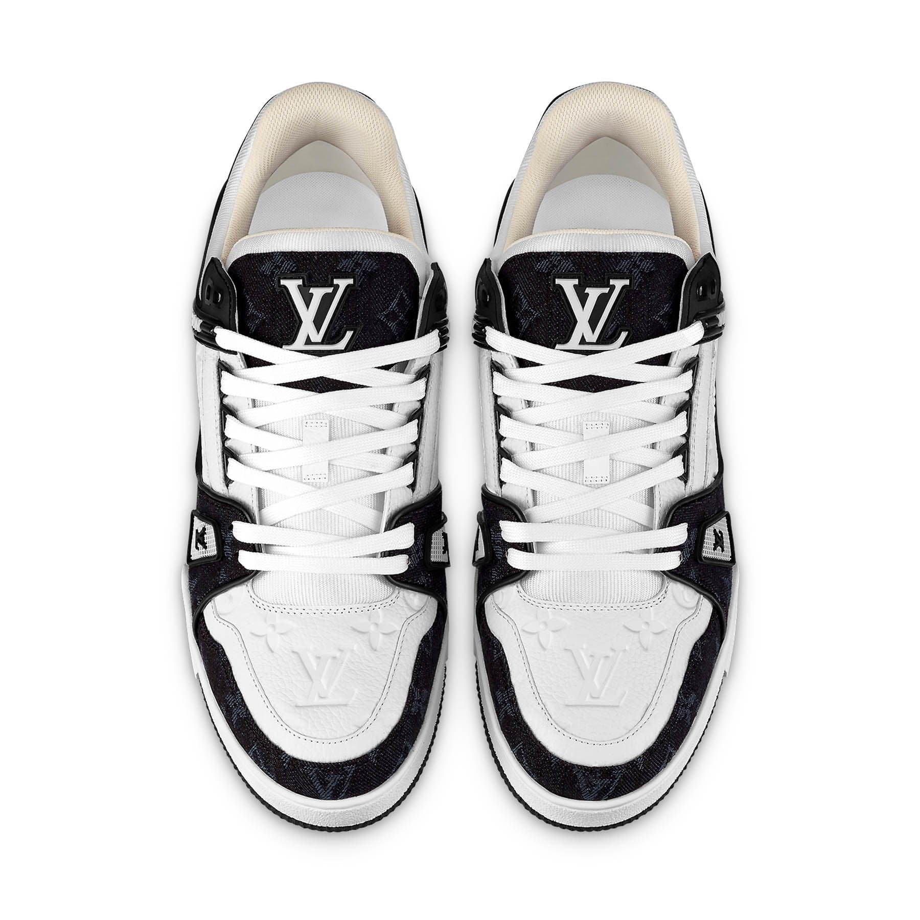 Louis Vuitton LV Trainer White Black – Double Boxed