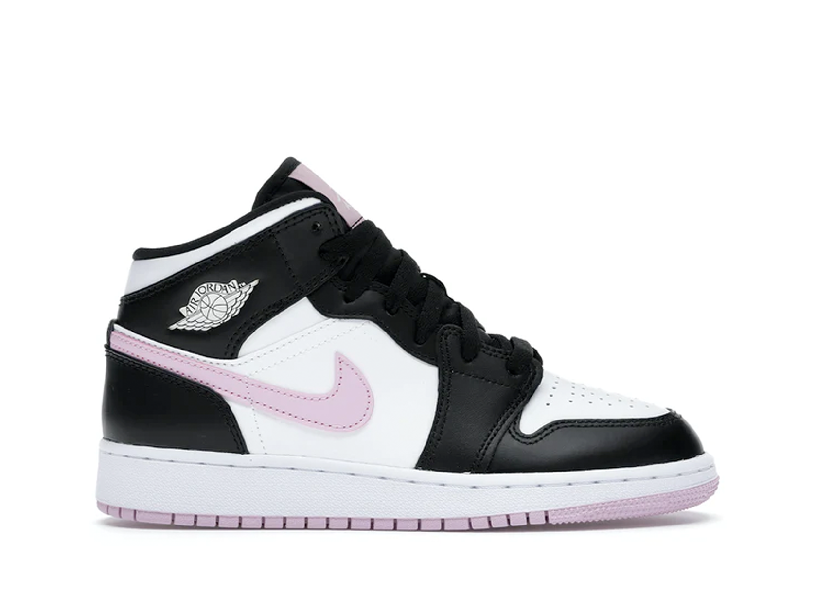 Black and pink high top nikes best sale