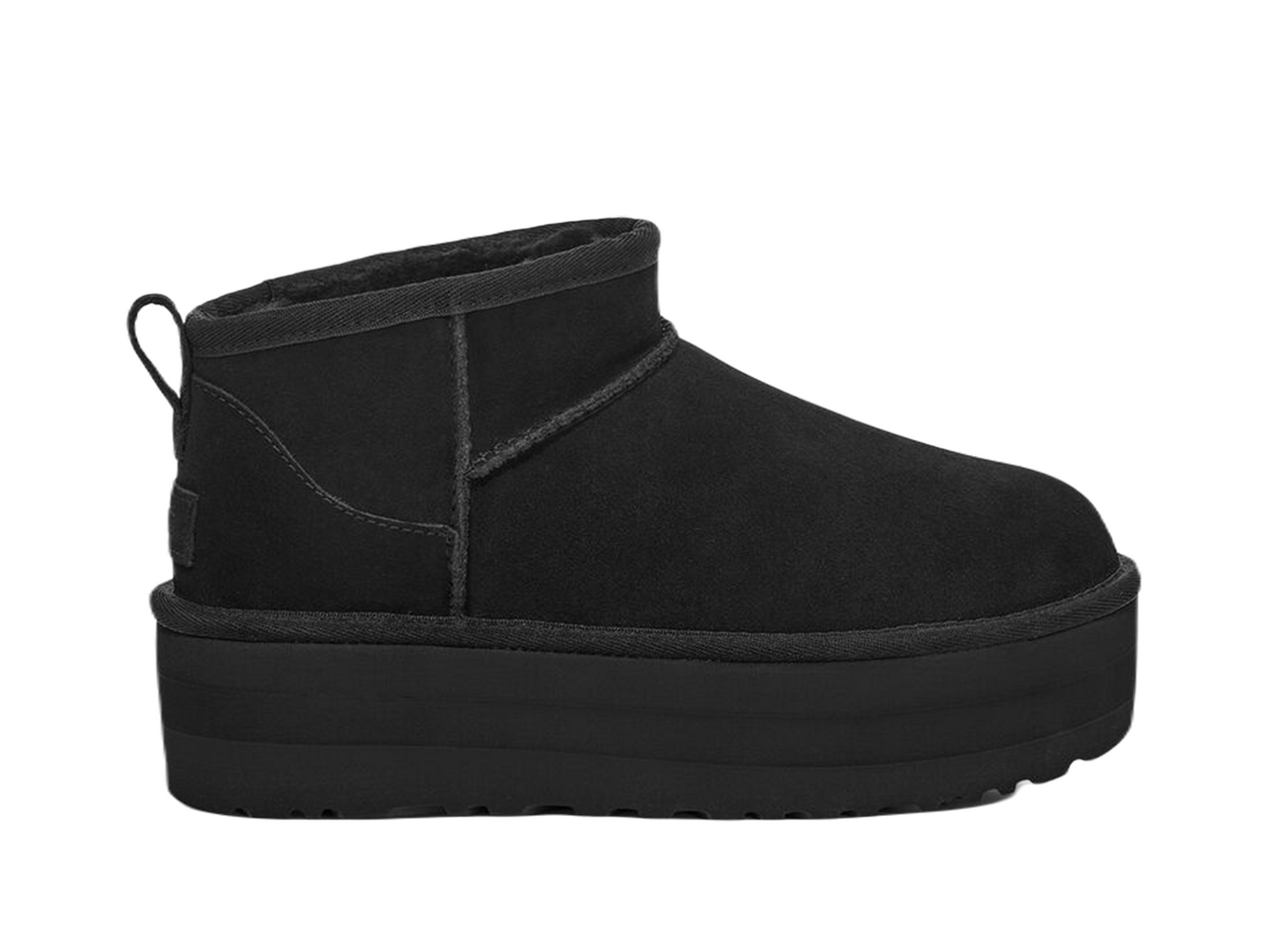 Double Boxed  269.99 UGG Classic Ultra Mini Platform Boot Black Double Boxed