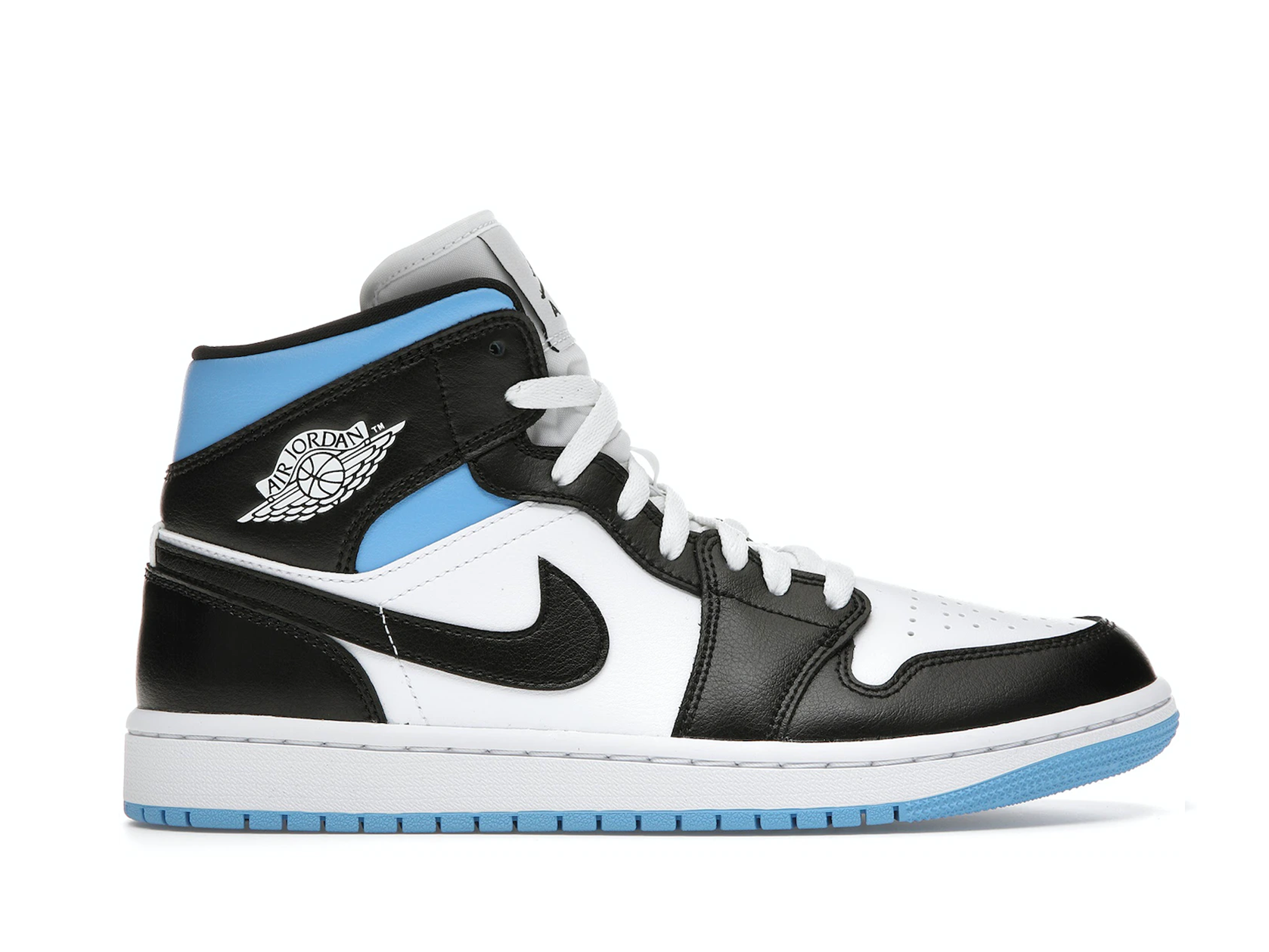 Nike Air Jordan 1 Mid Royal Black Blue W